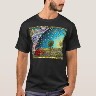 Firmament Woodblock Print Colour  T-Shirt