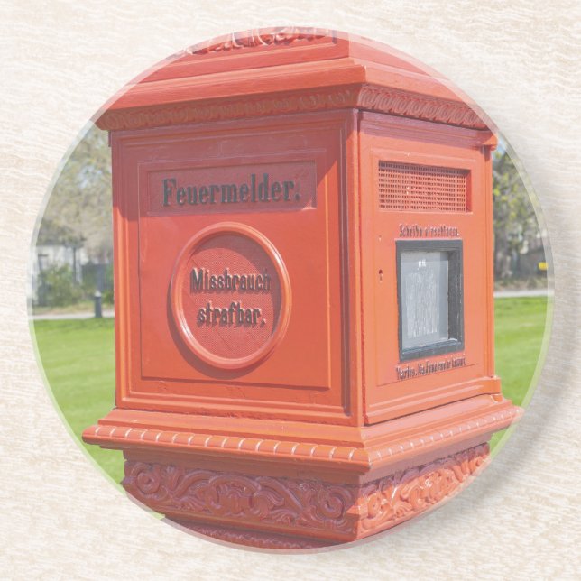 Firre Alarm Box Coaster (Front)