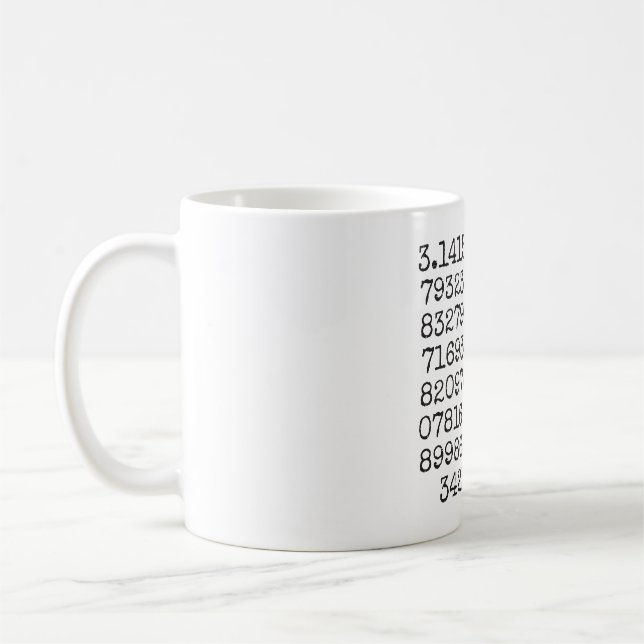 First 100 Digits of Pi Mug (Left)