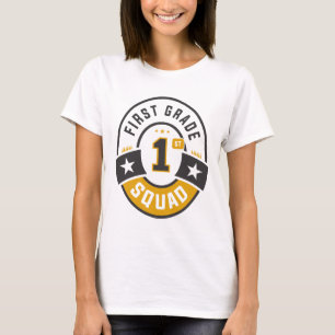 First 1st Grade Squad Team Back To School T-Shirt