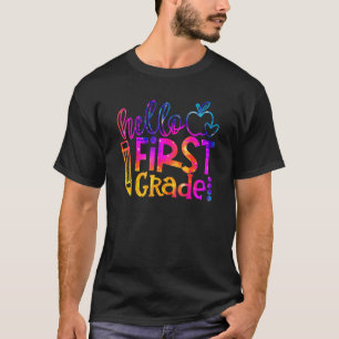 First 1st Grade Teacher First Day Back To School T T-Shirt