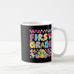 First 1st Grade Teacher Kid Back To School Preppy  Coffee Mug