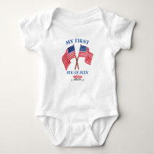 First 4th of July 4th Toddler Patriotic USA Flag B