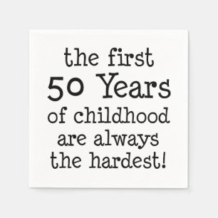 First 50 Years Of Childhood Napkins
