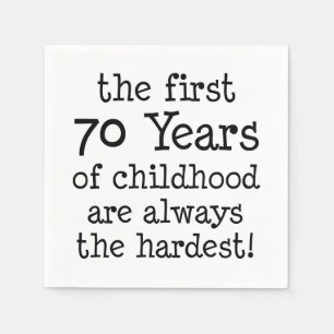 First 70 Years Of Childhood Napkins