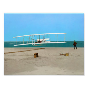First Aeroplane Flight Wright Brothers Photo Print