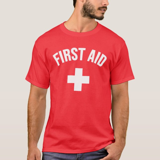 FIRST AID CROSS MEDIC EVENT STAFF UNIFORM EMERGENC T-Shirt (Front)