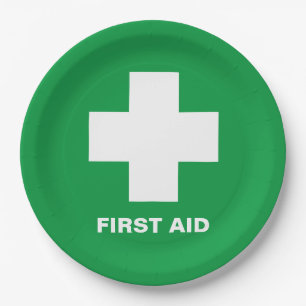 First Aid & Emergency Party Help / events Paper Pl Paper Plate