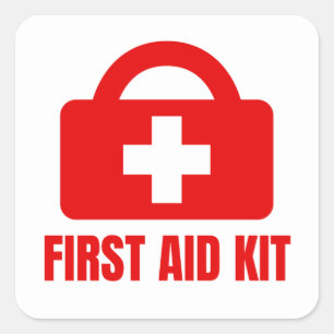 First Aid & Emergency  Square Sticker