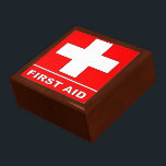 First Aid Gift Box<br><div class="desc">Use this beautiful wooden jewellery box as your first aid box !</div>