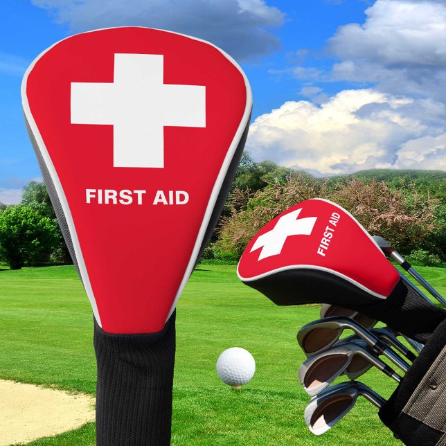 First Aid Golf Cover, Emergency, Help Golf Head Cover (Creator Uploaded)
