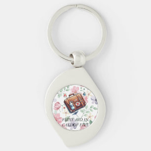 FIRST AID IN CASE OF FIRE KEY RING