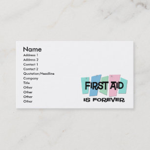 First Aid Business Cards | Zazzle AU