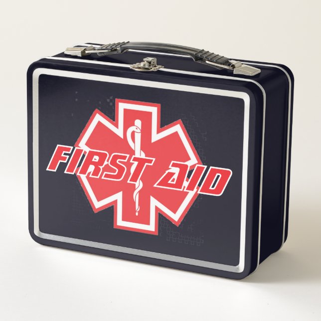 First Aid  Metal Lunch Box (Front)