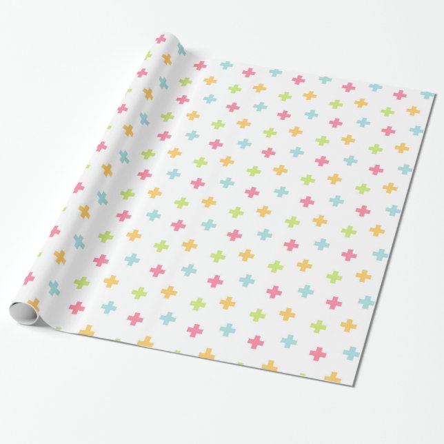 First Aid Nurse Theme Wrapping Paper (Unrolled)