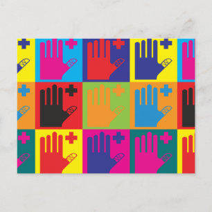 First Aid Pop Art Postcard