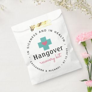 First Aid  Recovery Kit   Wedding Favour Bag
