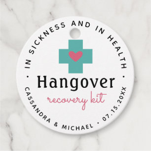 First Aid  Recovery Kit   Wedding Favour Tags