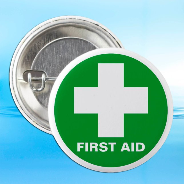 First Aid (Red Cross) - Ambulance, Help, Doctor 6 Cm Round Badge (Creator Uploaded)