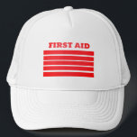 FIRST AID TRUCKER HAT<br><div class="desc">FIRST AID HAT</div>