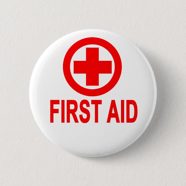First aid Women's T-Shirts.png 6 Cm Round Badge (Front)