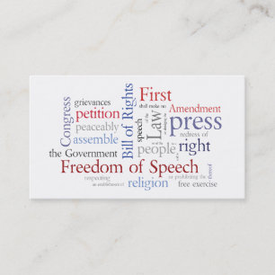 First Amendment Card for Journalist, Lawyer