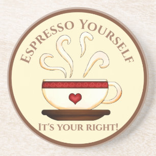 First Amendment: Espresso Yourself Coaster