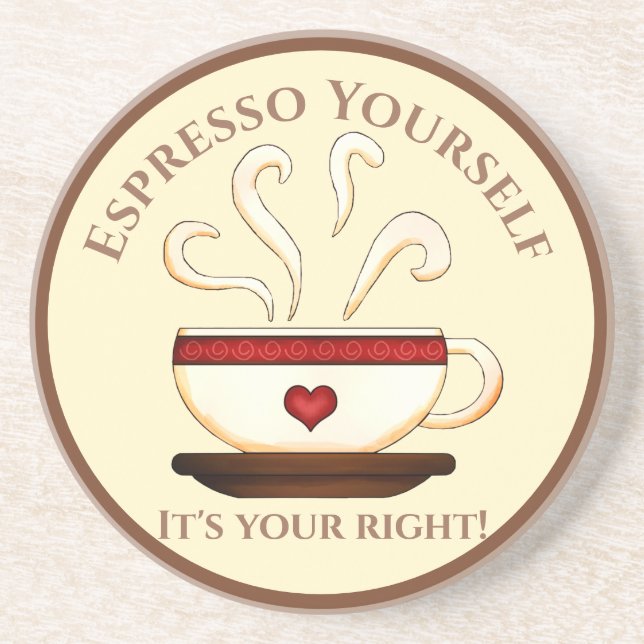 First Amendment: Espresso Yourself Coaster (Front)