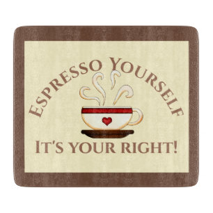 First Amendment: Espresso Yourself Cutting Board