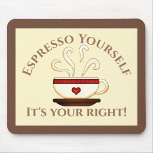 First Amendment: Espresso Yourself Mouse Pad