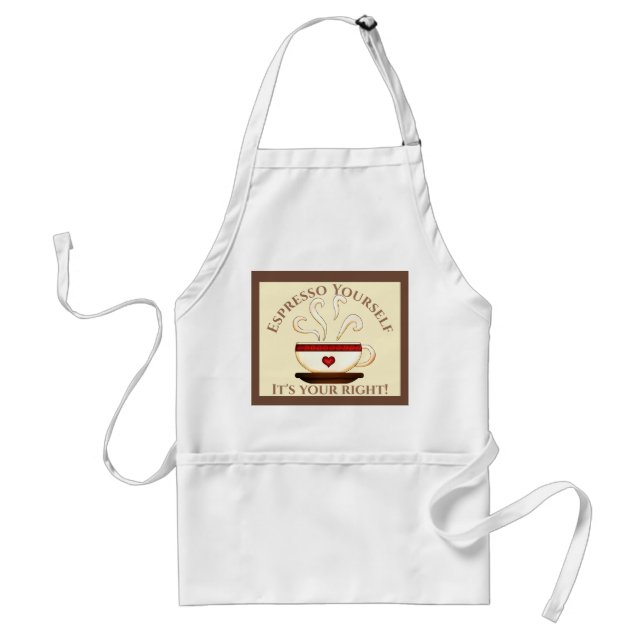 First Amendment: Espresso Yourself Standard Apron (Front)
