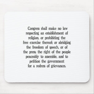 First Amendment Mouse Pad