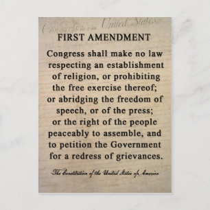 First Amendment Postcards