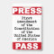 First Amendment Press Pass Badge