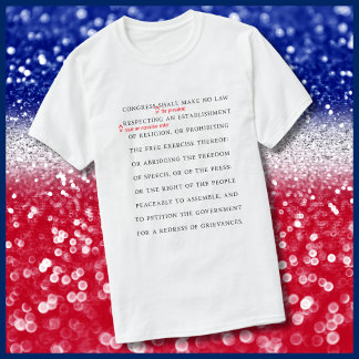 First Amendment Revision Democracy T-Shirt