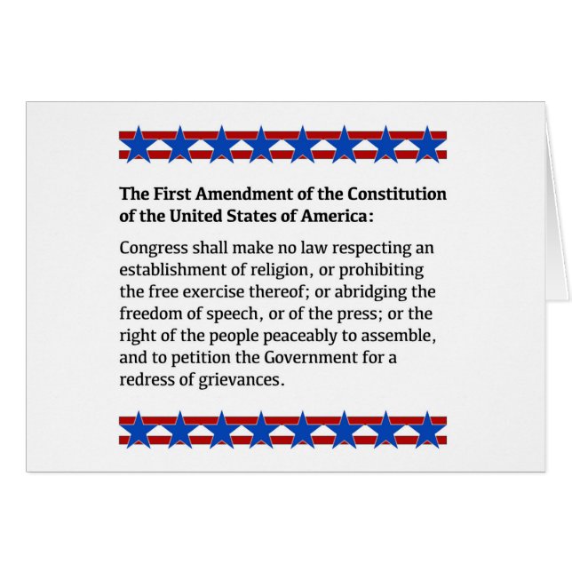 First Amendment Rights (Front Horizontal)