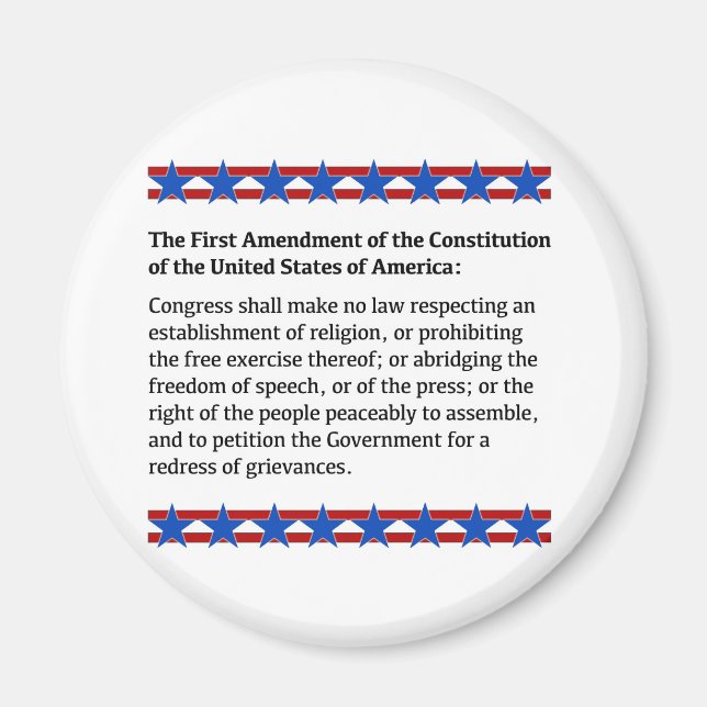 First Amendment Rights Magnet (Front)