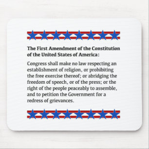 First Amendment Rights Mouse Pad
