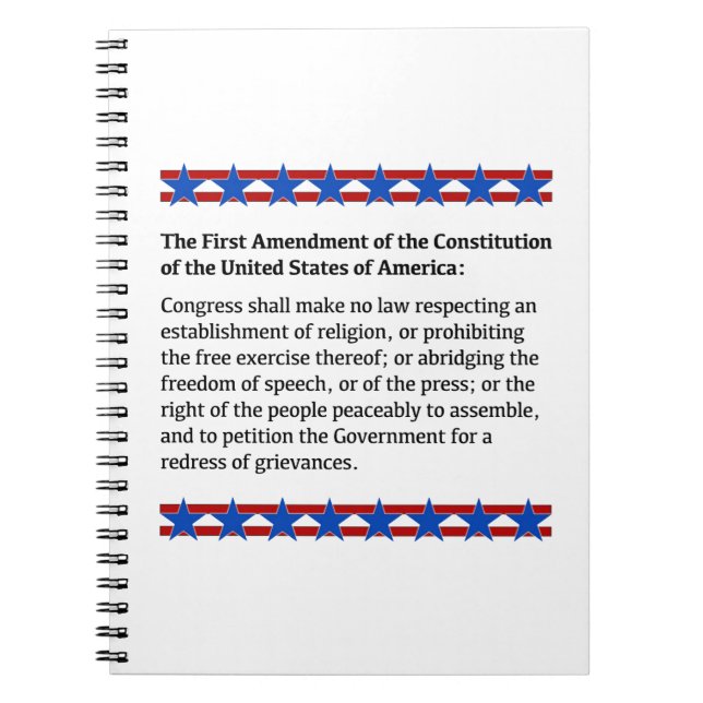 First Amendment Rights Notebook (Front)