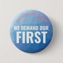 First Amendment Second Amendment Geometric Blue