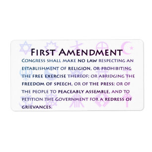 First Amendment stickers