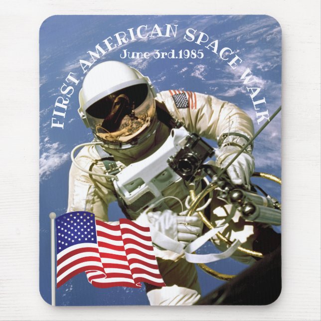 First American Astronaut Space Walk Mouse Pad (Front)