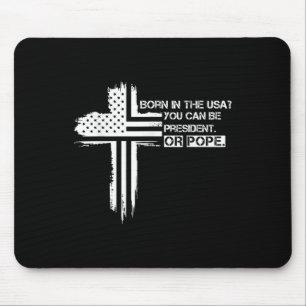 First American Pope Leo Cardinal Robert Prevost Xi Mouse Pad