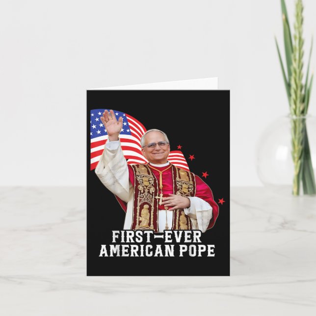 First American Pope Leo Xiv  Card (Front)
