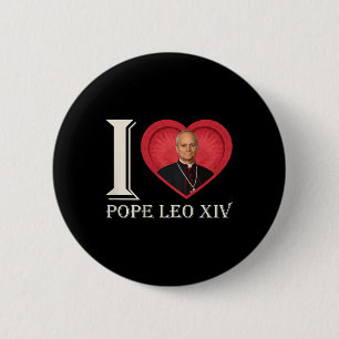 First American Pope Leo Xiv Robert Francis Prevost 6 Cm Round Badge