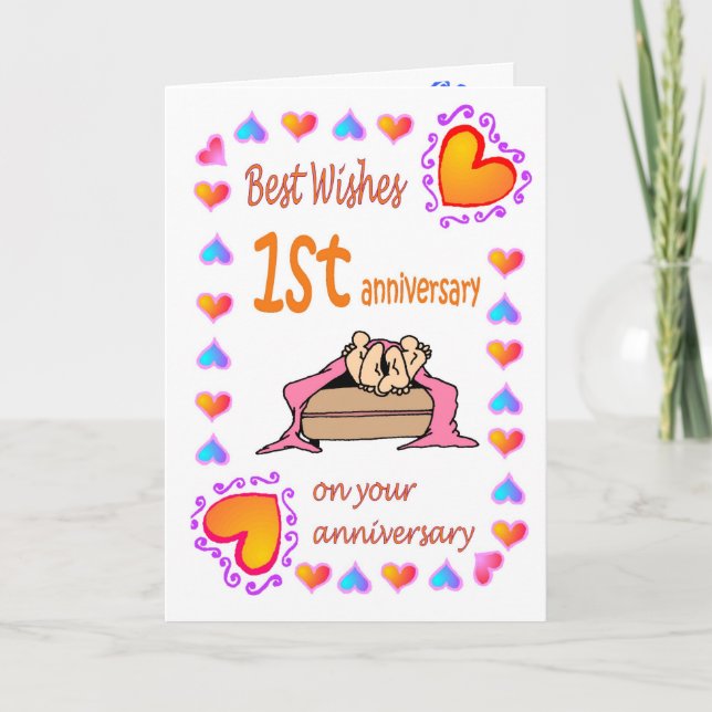 First anniversary card (Front)