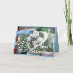 First Anniversary greeting Card