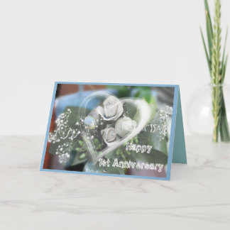 First Anniversary greeting Card