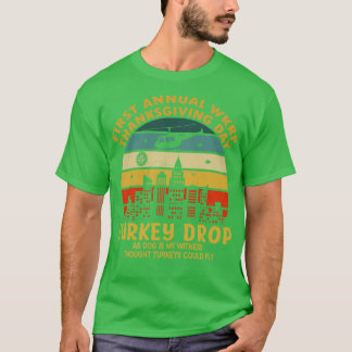 First Annual Wkrp Thanksgiving Day Turkey Drop Vin T-Shirt