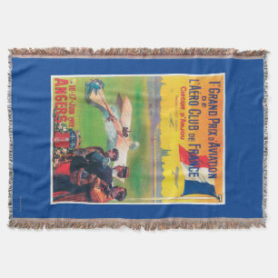 First Aviation Grand Prix Throw Blanket